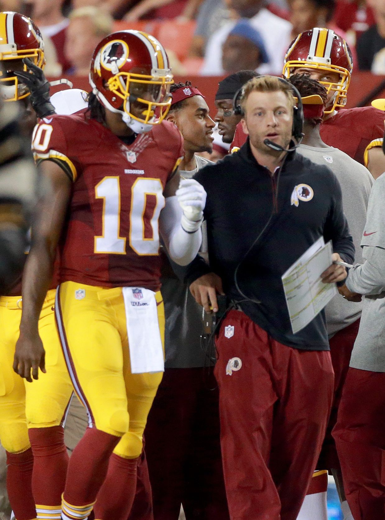 redskins sideline gear