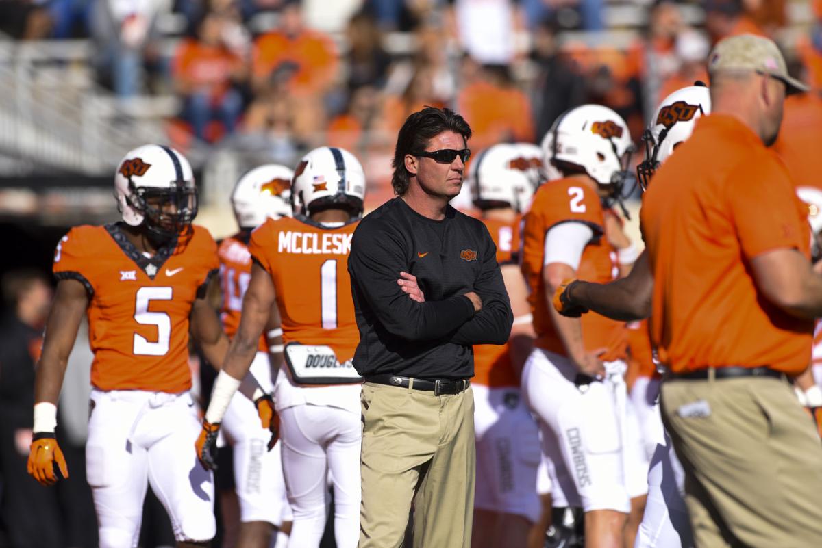 Oklahoma State S Mike Gundy Himself A High School Football Hero Recruited Tech S Justin Fuente Sports Richmond Com Oklahoma State S Mike Gundy Himself A High School Football Hero Recruited Tech S Justin Fuente Sports Richmond Com