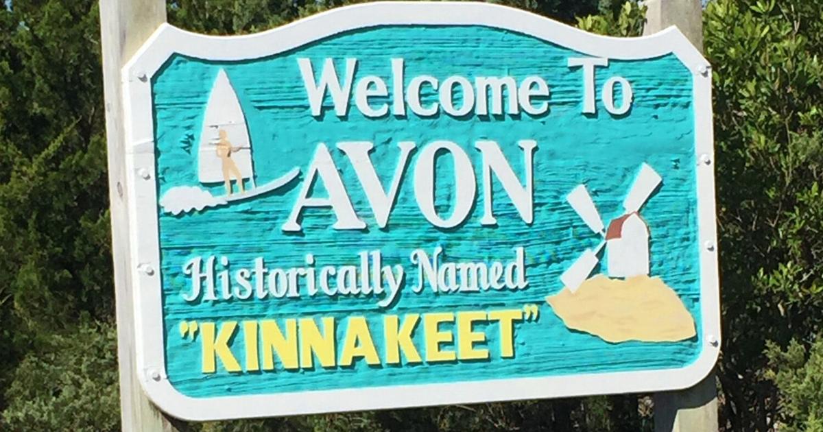 Avonbourne Sign 'Welcome to Avon' sign in Outer Banks stolen