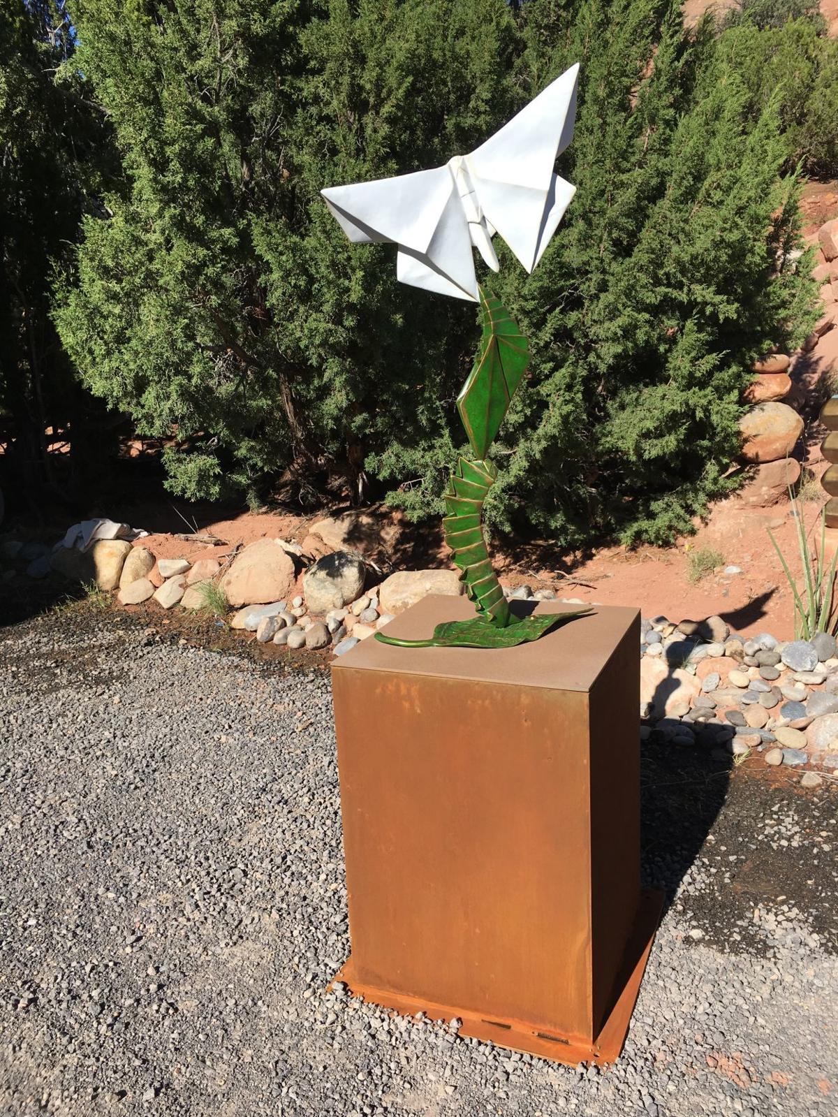 Artist Kevin Box brings origamiinspired sculptures to Lewis Ginter