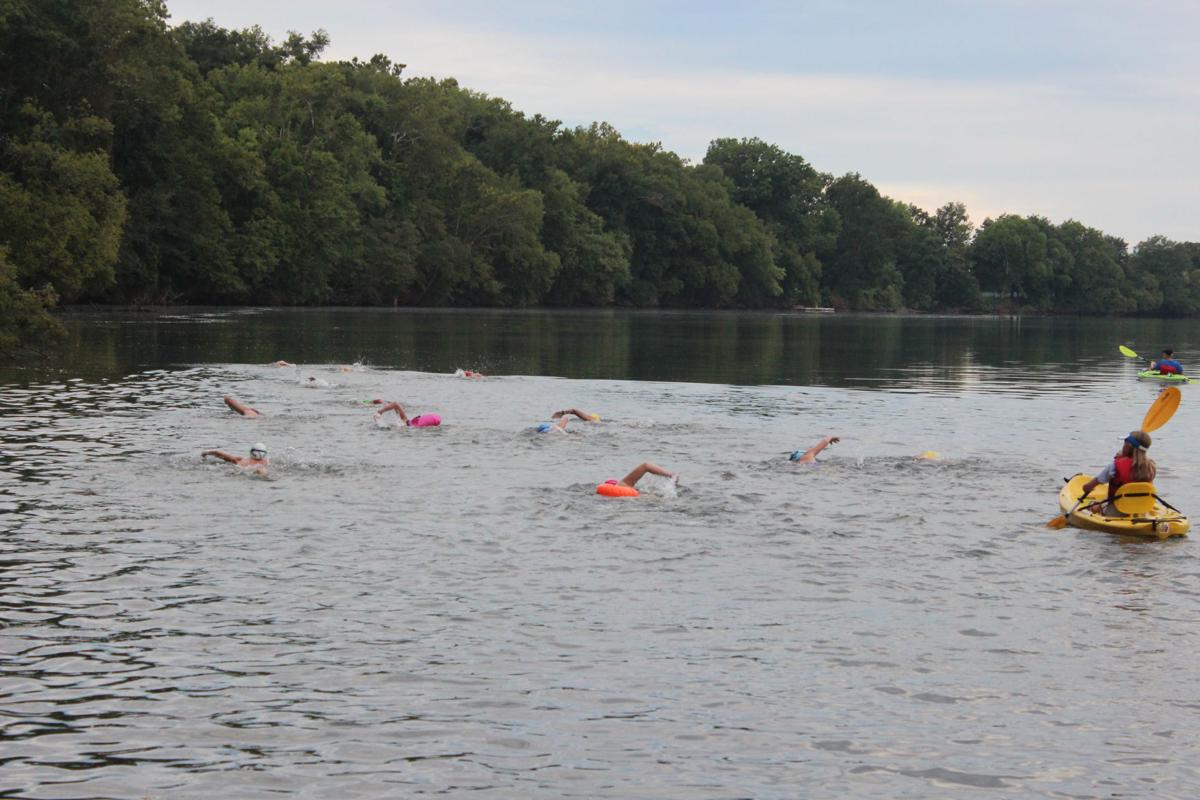 Fitness laps, take an open water swim in the James River