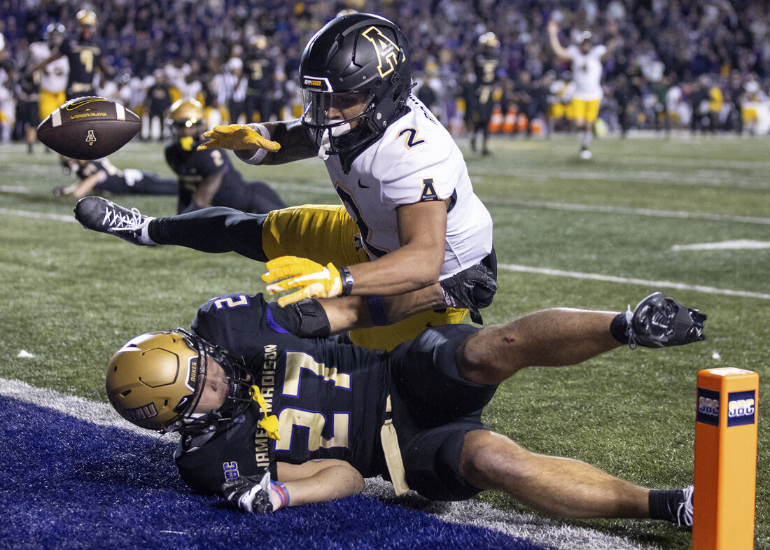 Appalachian State ends unbeaten run by No. 18 James Madison 26-23 in  overtime