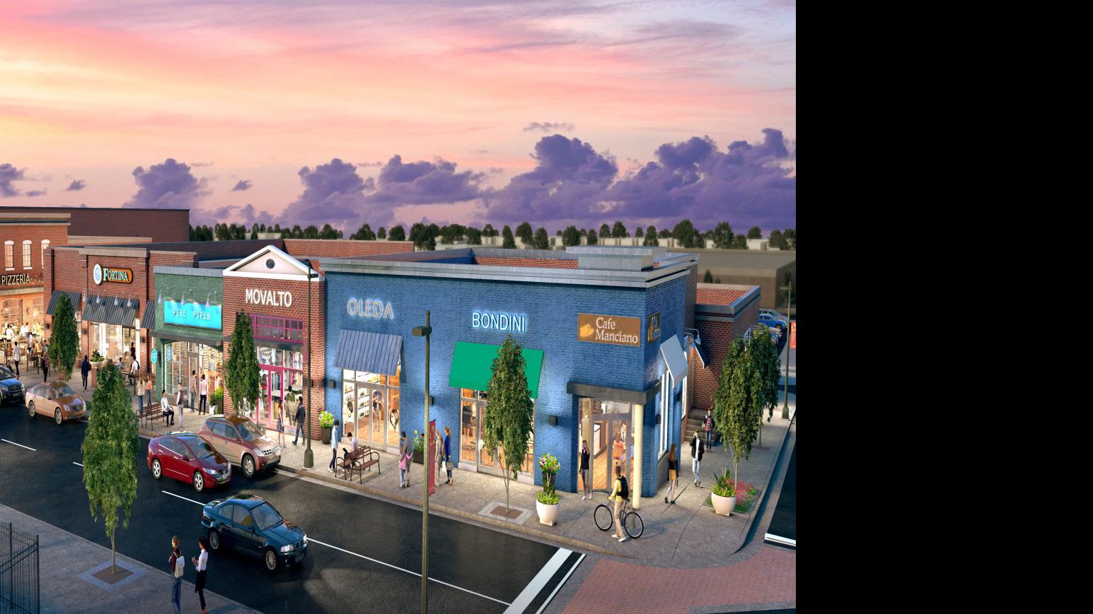 Renderings Of Carytown Exchange Show Stores Along Cary Street A Publix Supermarket And A Two Level Parking Deck Business Richmond Com