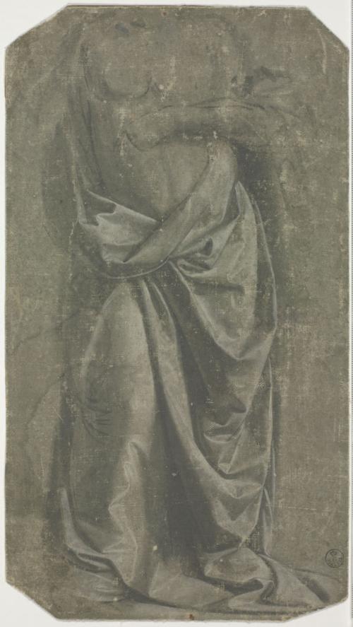 Drapery Study Of A Standing Figure By Leonardo Da Vinci