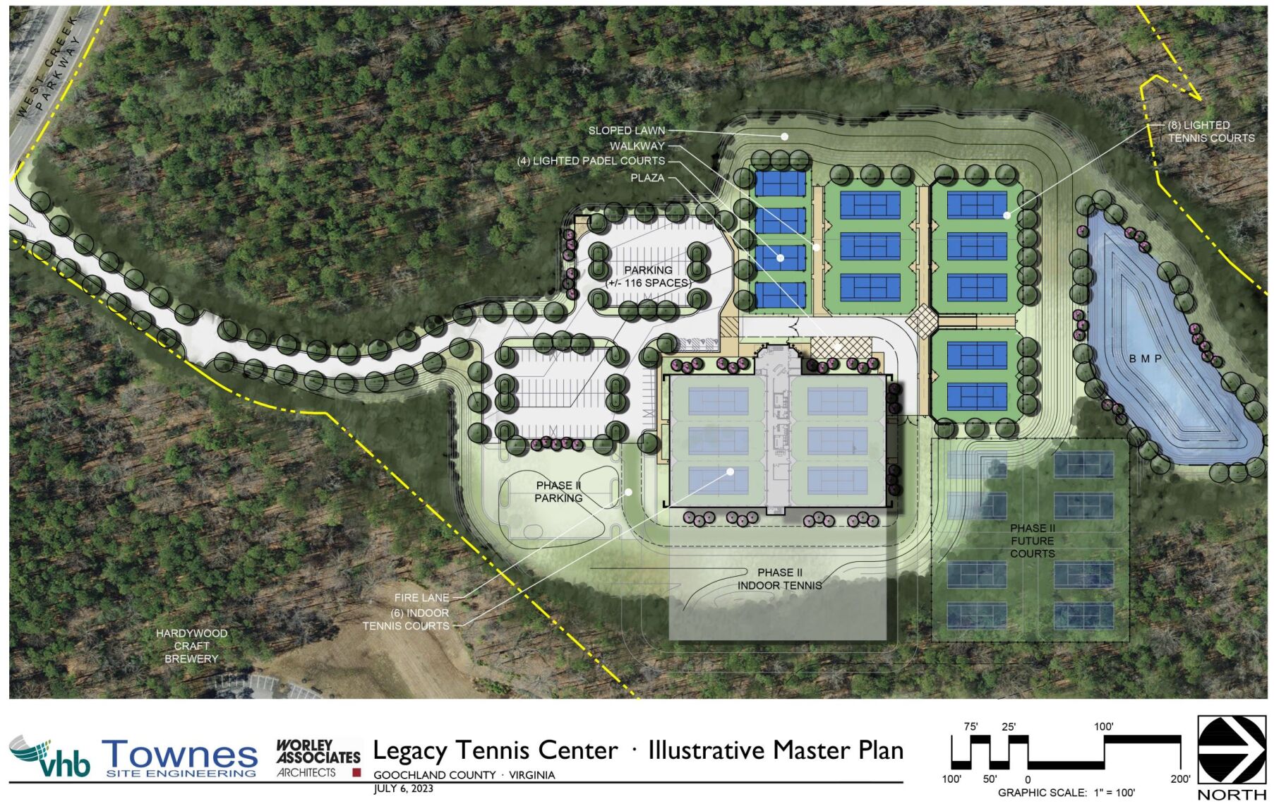 Developer planning Goochland County tennis complex photo