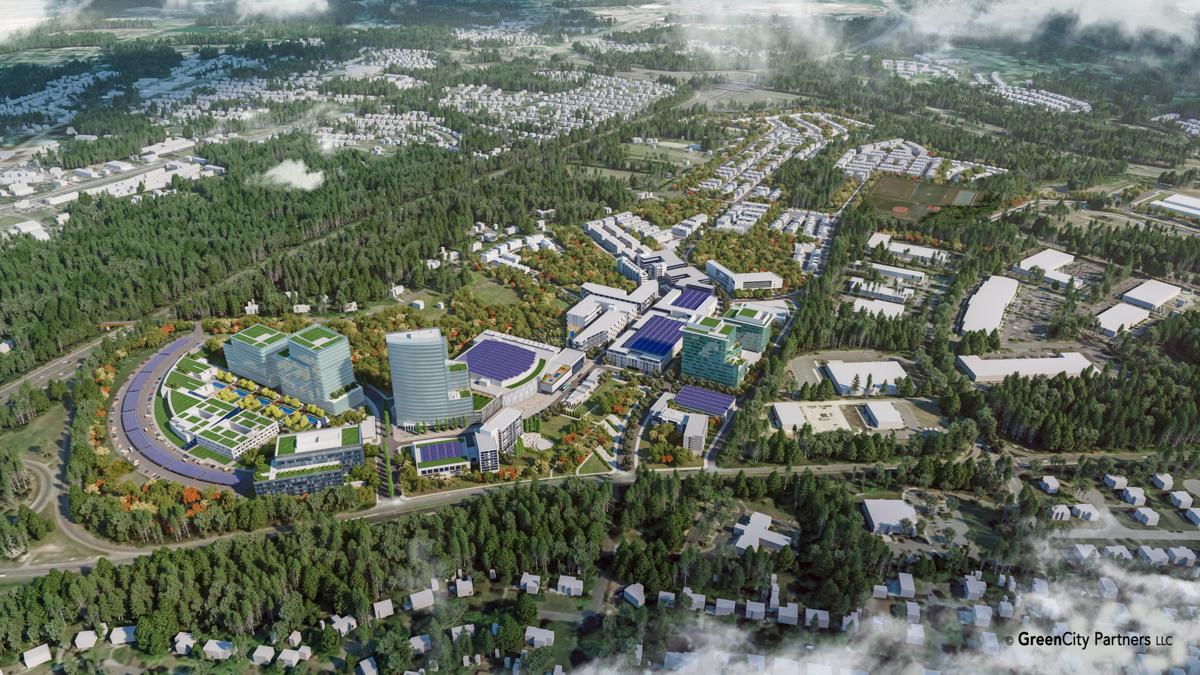 Rendering of GreenCity project in Henrico