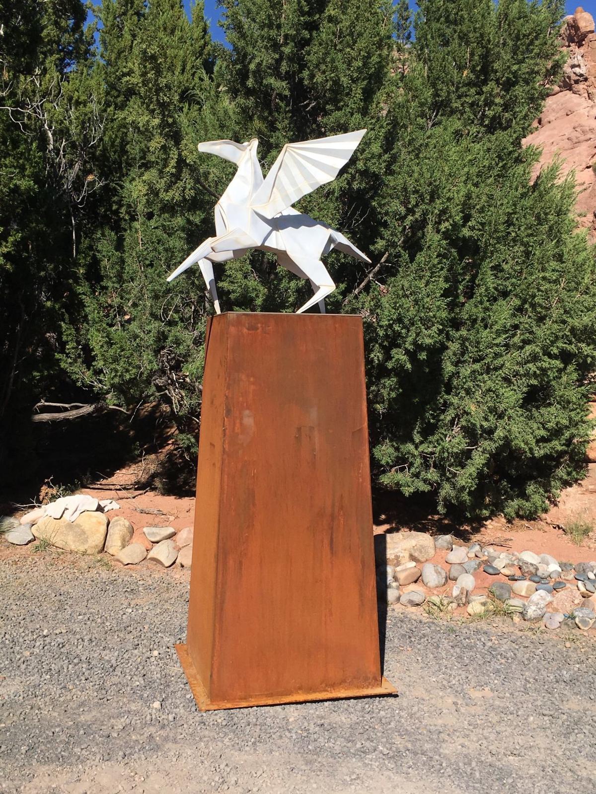 Artist Kevin Box brings origamiinspired sculptures to Lewis Ginter