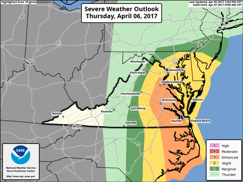 What the Richmond area can expect from Thursday's severe weather threat