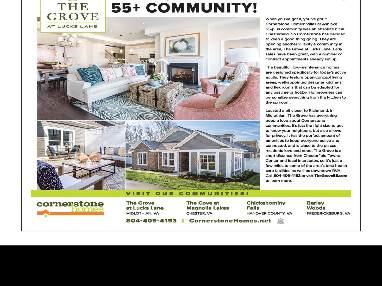 Cornerstone Homes The Grove At Lucks Lane Sponsored Content Richmond Com