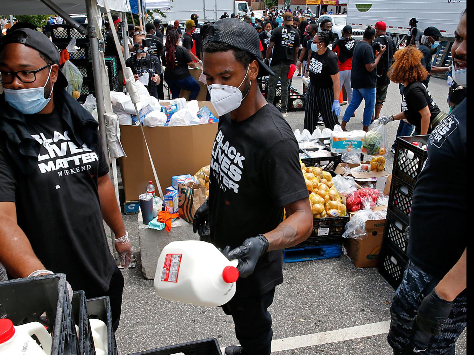 Wallpaper Trey Songz Pusha T Others Distribute Thousands Of Pounds Of Food For Android