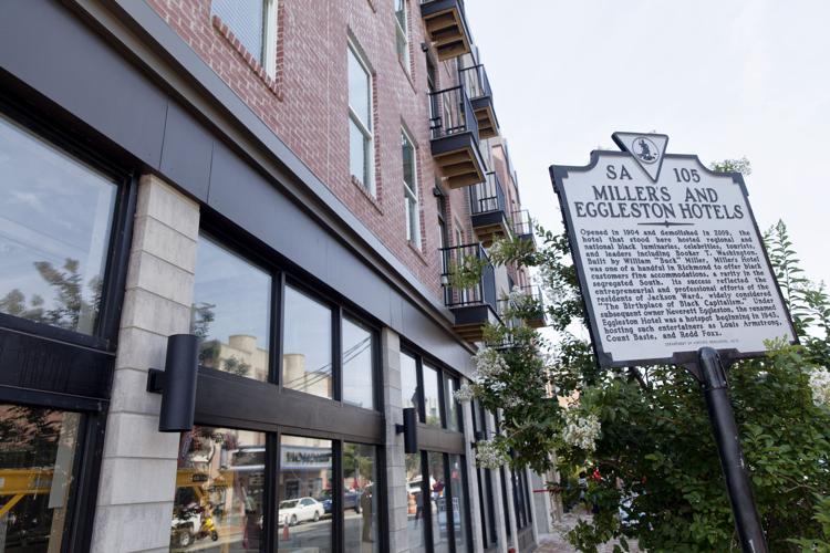 Eggleston Plaza opens in old hotel spot across from Hippodrome in