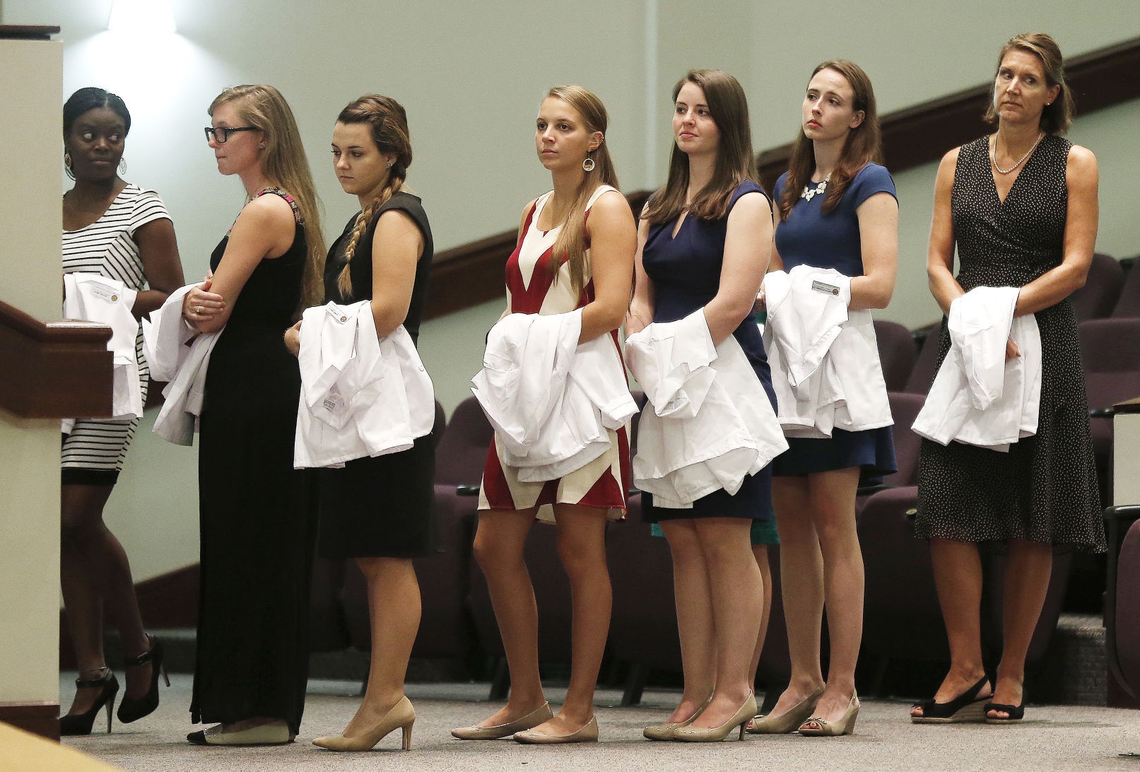 white coat ceremony dress