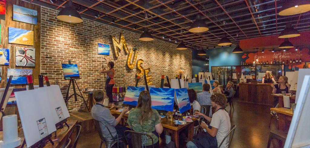 Muse Paintbar In Henrico Lets You Eat Drink And Paint Business