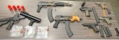 Firearms and grenade launcher seized by Richmond police