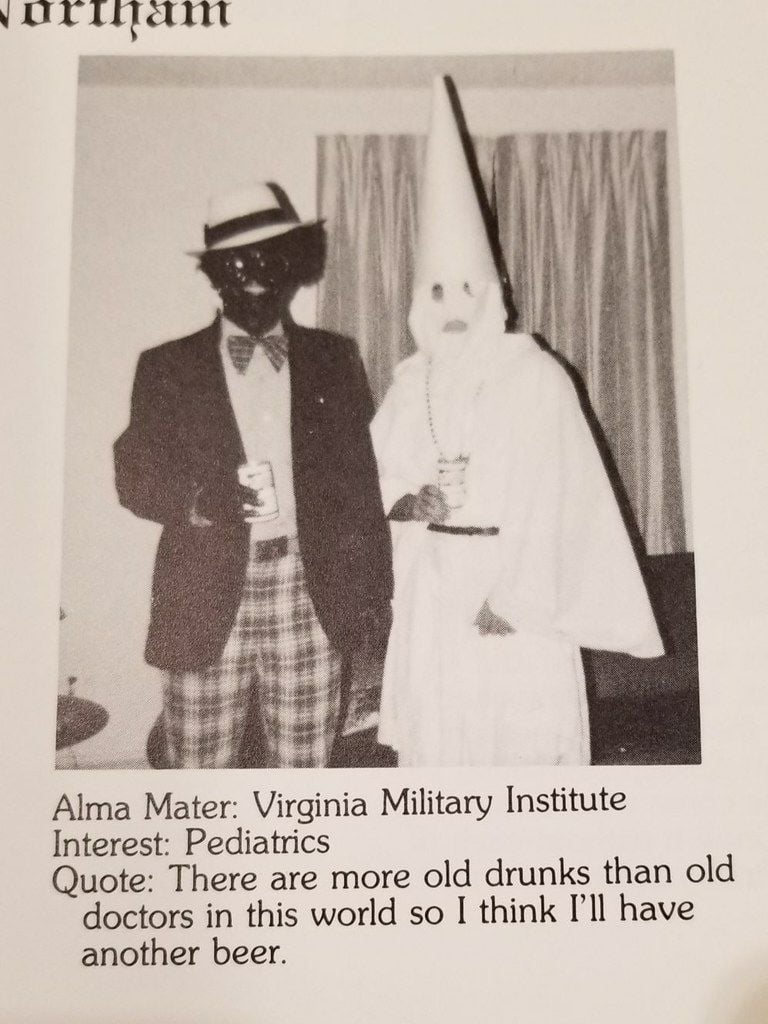 Virginia Gov Ralph Northam Admits He Posed In Yearbook Photo Showing Men In Blackface Klan 4398