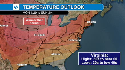 Big warm up ahead means no snow for a while in RVA - Vimarsana News