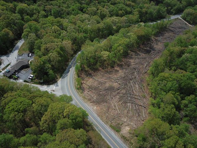 Pipeline scene at Wintergreen