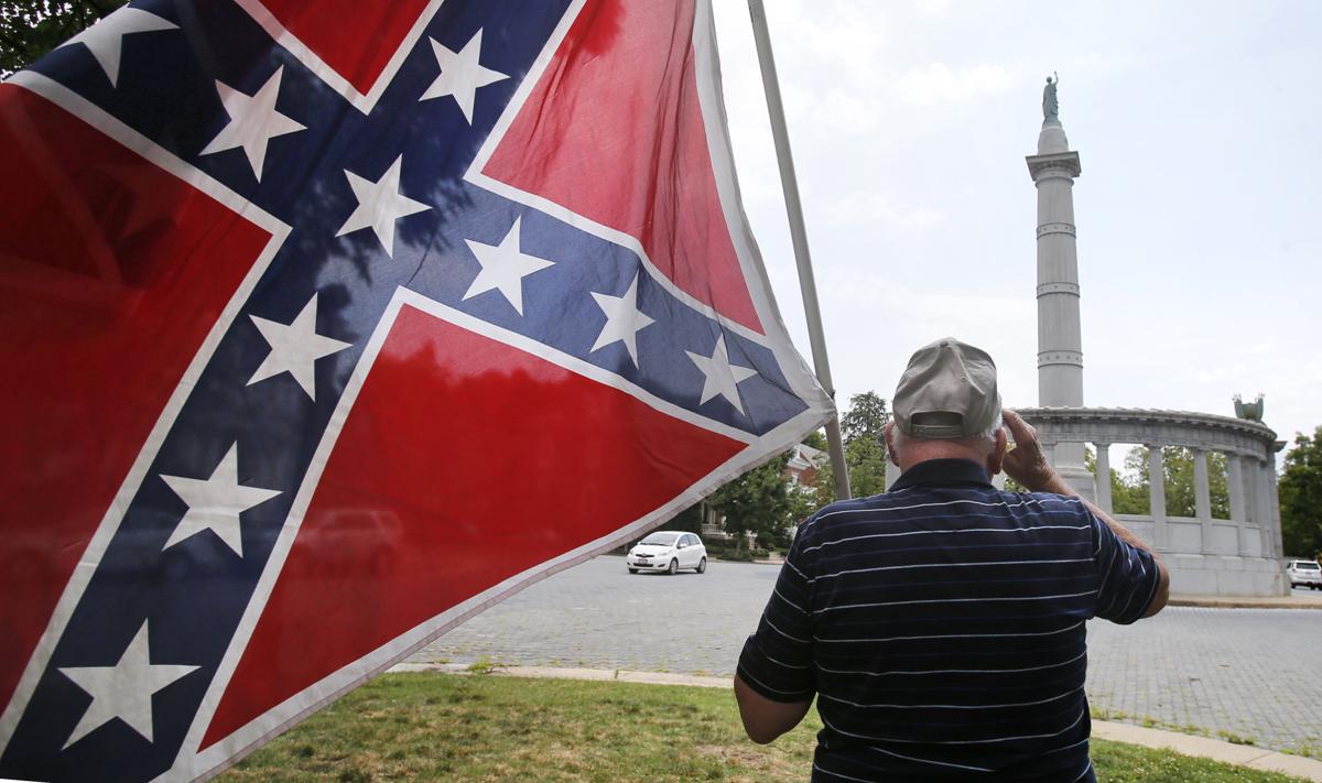 virginia flaggers erect confederate