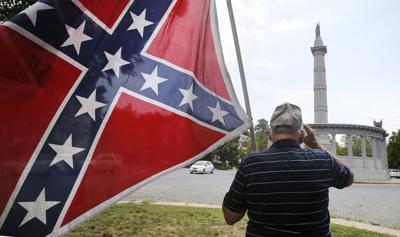 Virginia Flaggers Erect Confederate Flag Along I 64 In Louisa