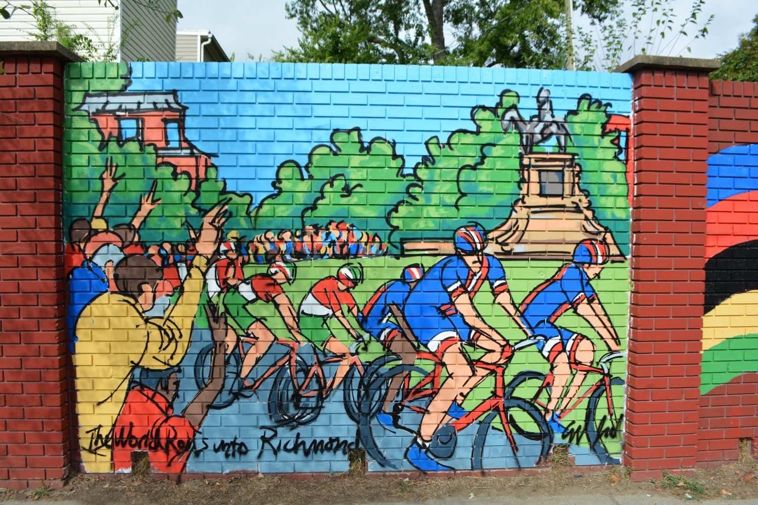 PHOTOS Bike race murals on Belvidere