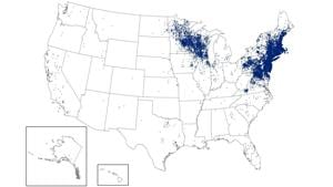 Reported cases of Lyme disease, 2010