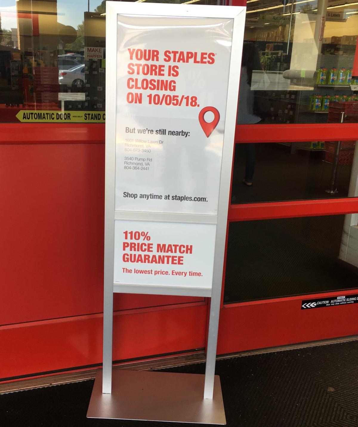 Staples Store At Parham Plaza Closing Business Richmond Com