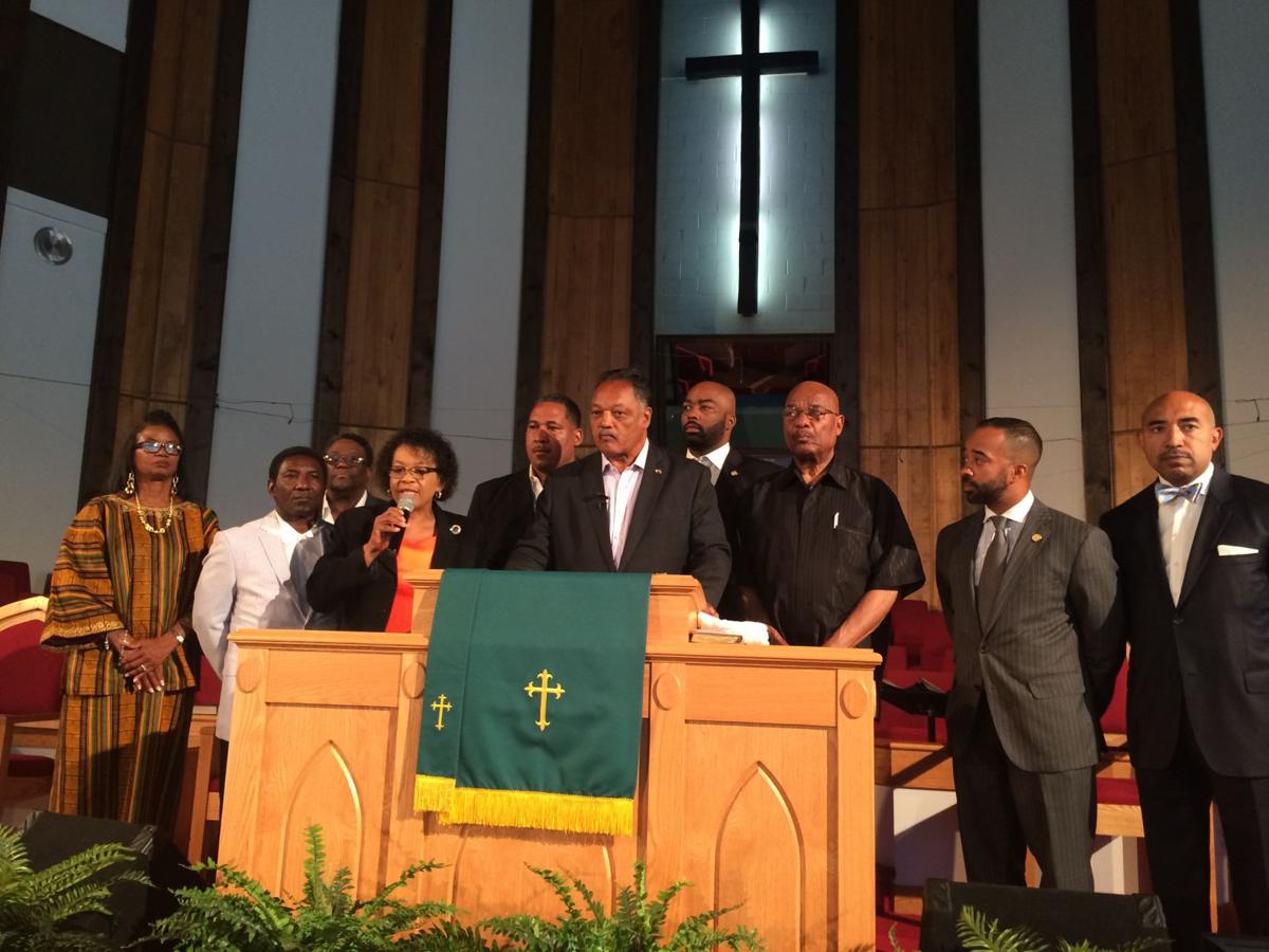 The Rev. Jesse Jackson visits Richmond church to encourage political