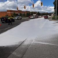 Paint spill closes Staples Mill, Waller roads