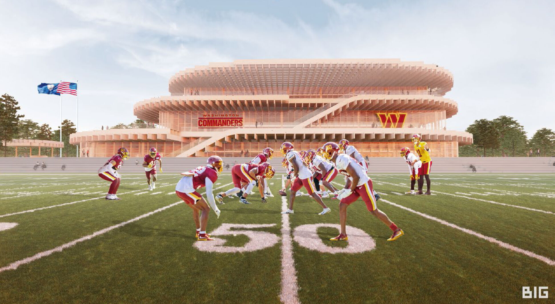 PHOTOS: Renderings Of Proposed New Stadium For The Washington Commanders