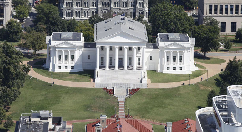Virginia Capitol aerial