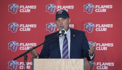 football liberty coach richmond hugh lynchburg introduced fired freeze ole friday he