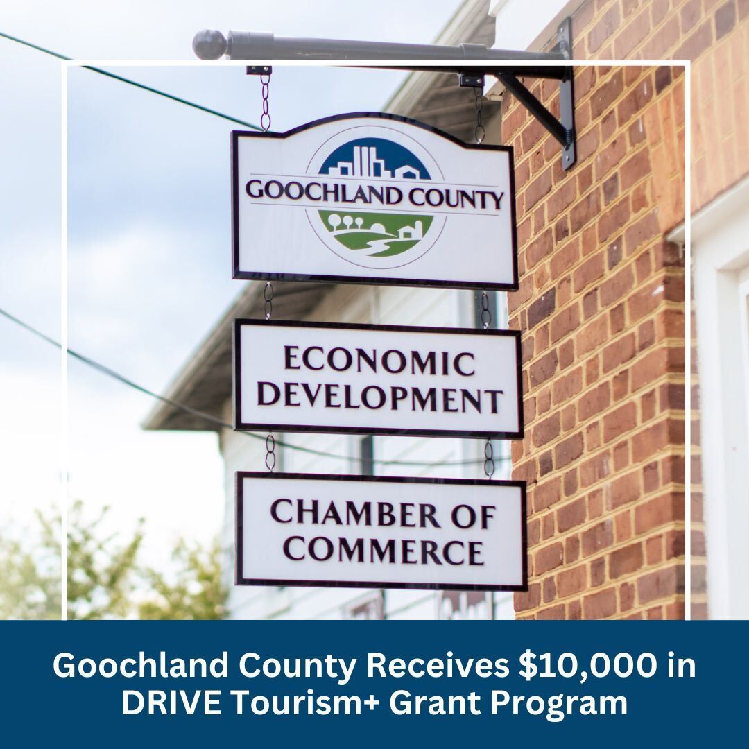 Goochland County Receives $10,000 in DRIVE Tourism+ Grant Program