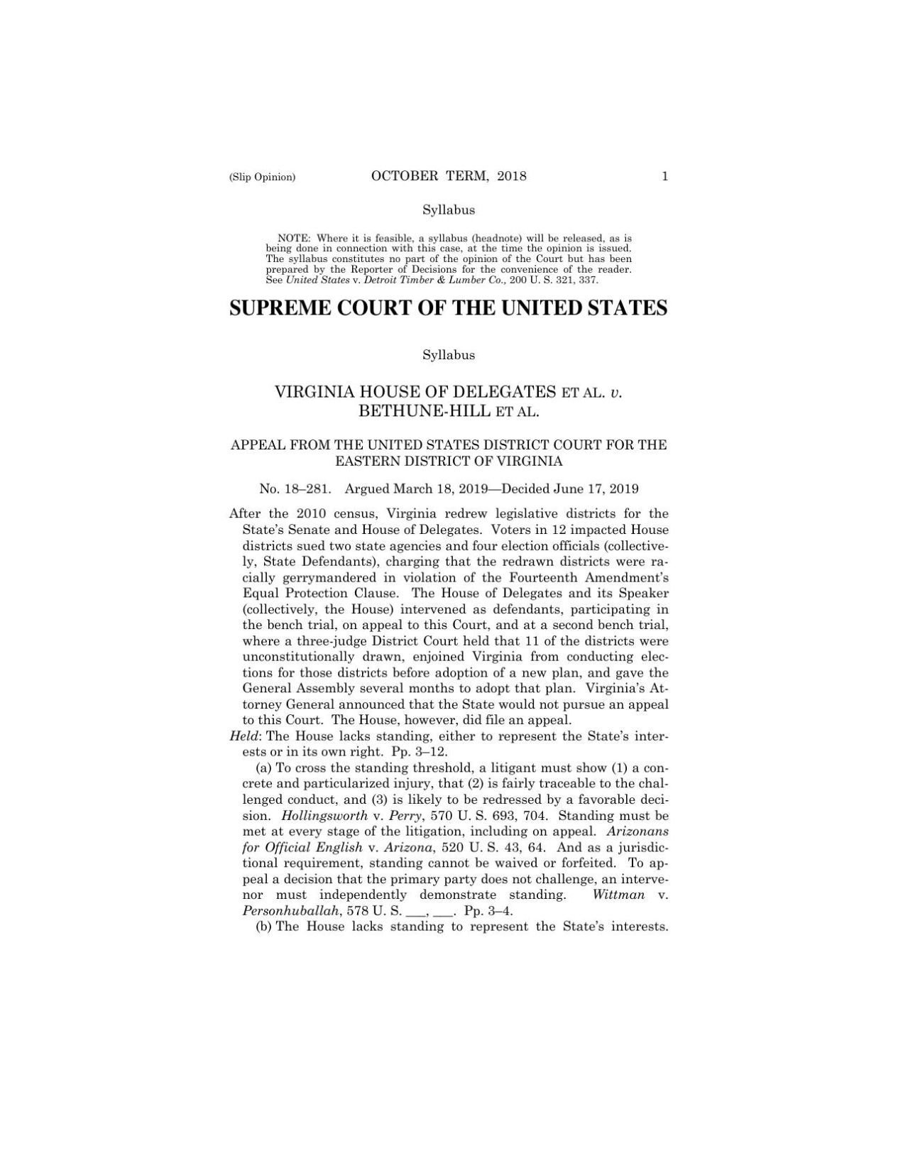 Us supreme clearance court opinions 2018