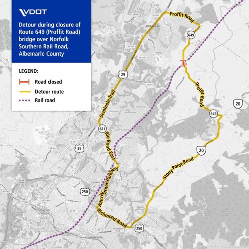 Proffit Road bridge in Albemarle County closed for emergency repairs