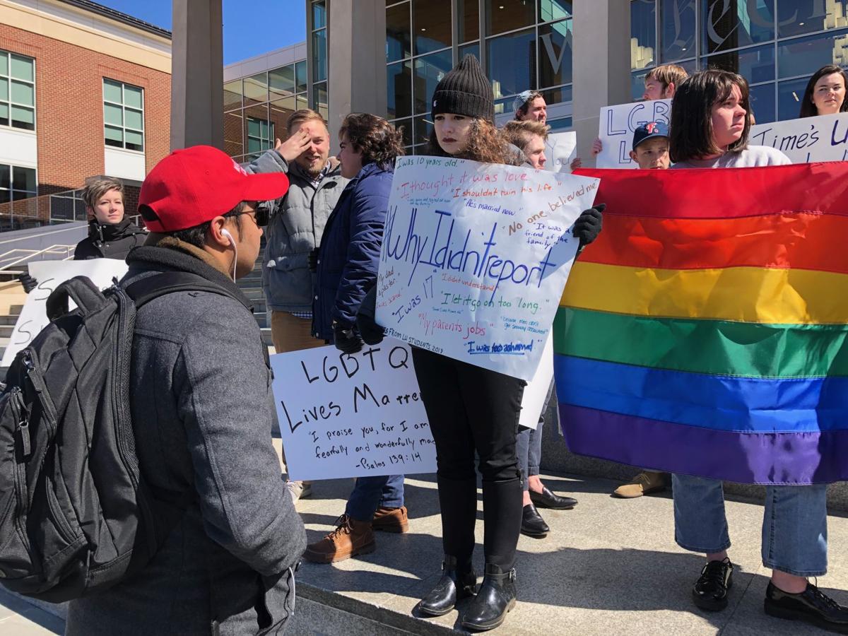 About 30 Liberty University students protest Falwells’ gender-identity comments ...