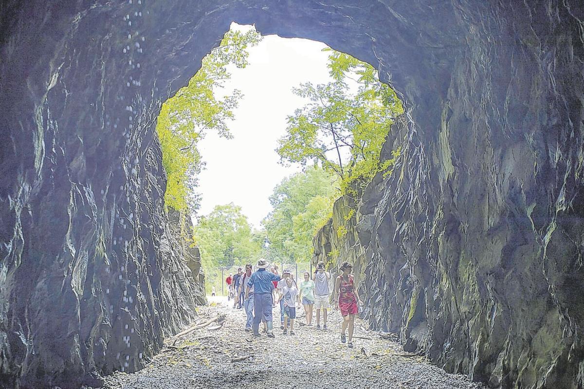 Dozens tour historic Blue Ridge Tunnel  Virginia  richmond.com