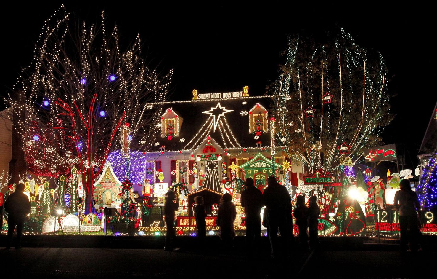 Suggested route to hit 10 of Richmond's most popular Tacky Light homes