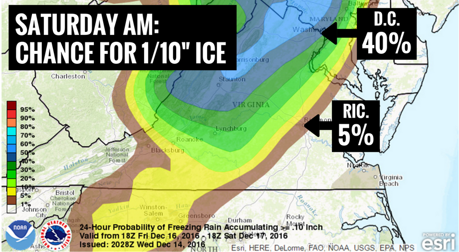 Slim Chance Of Freezing Rain In Richmond Early Saturday; D.C. More ...