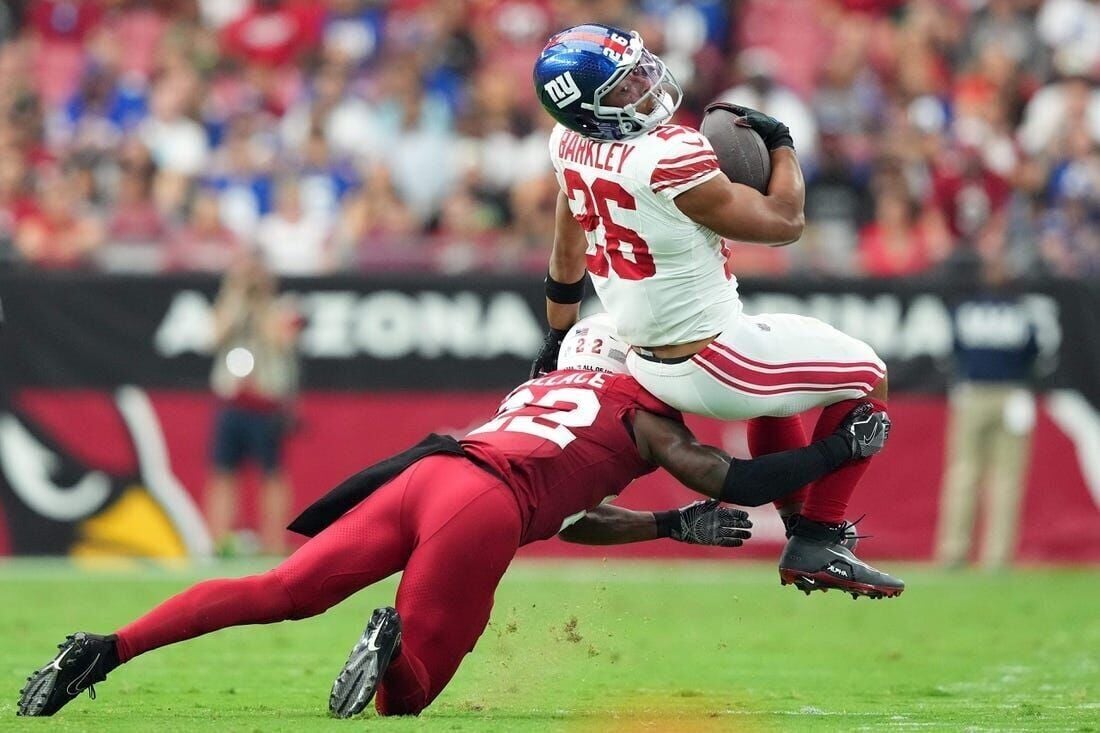 Giants vs. Commanders Player Props, Saquon Barkley