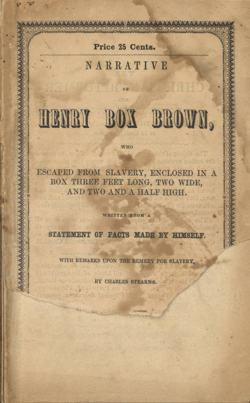 Special delivery the surprising life of Henry 'Box' Brown Discover Richmond