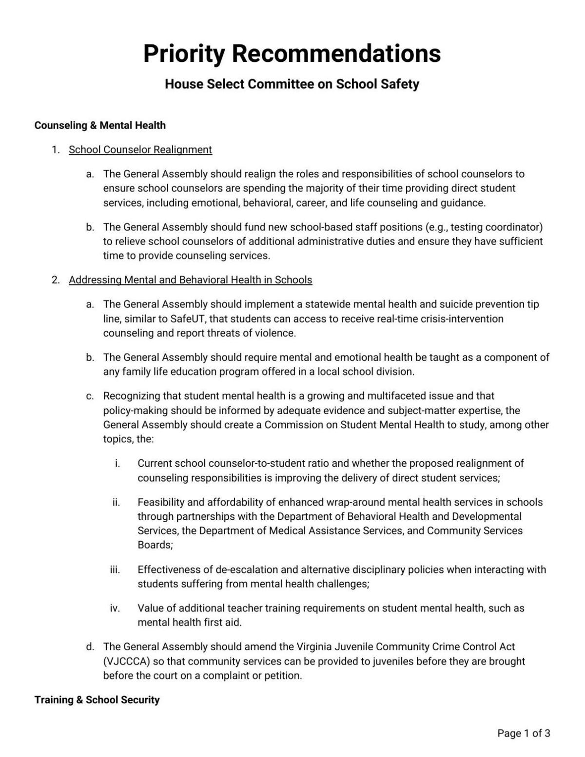 School Safety Committee