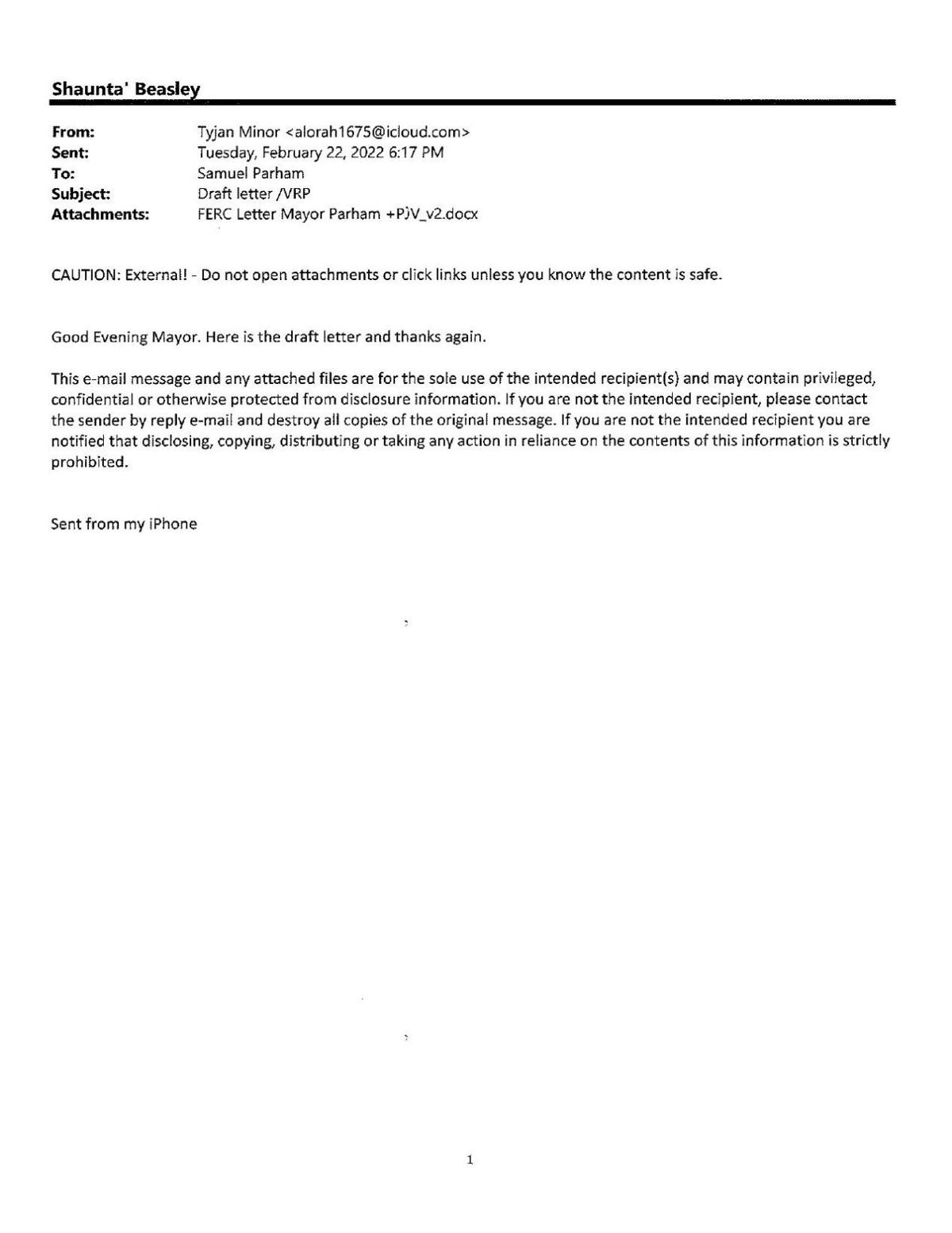 VMRC member's emails with Petersburg officials