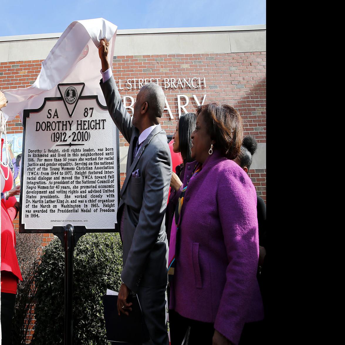 Richmond Born Civil Rights Leader Dorothy Height Honored With Historical Marker In Blackwell Richmond Local News Richmond Com