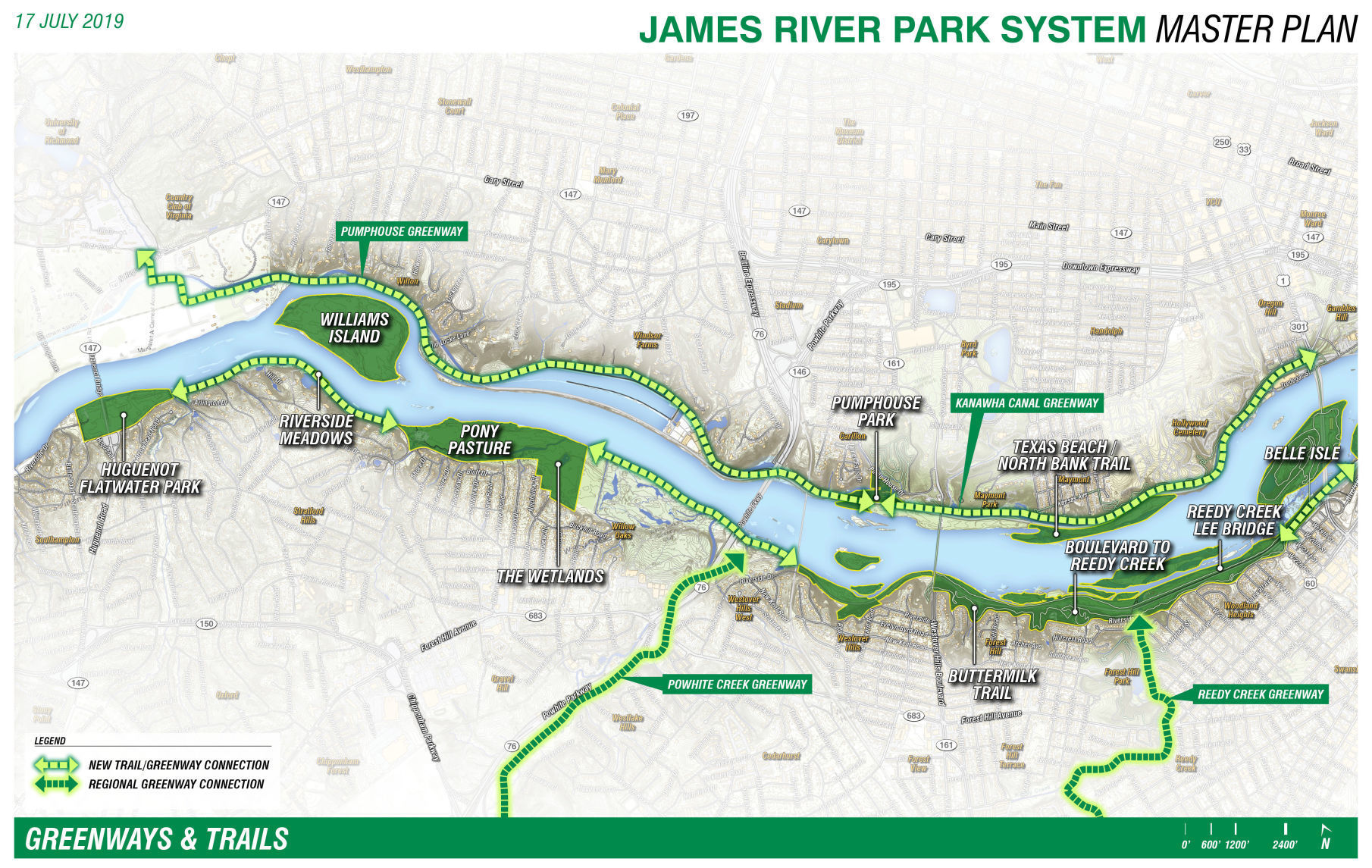 James River Park System unveils master plan, emphasizes park access and 