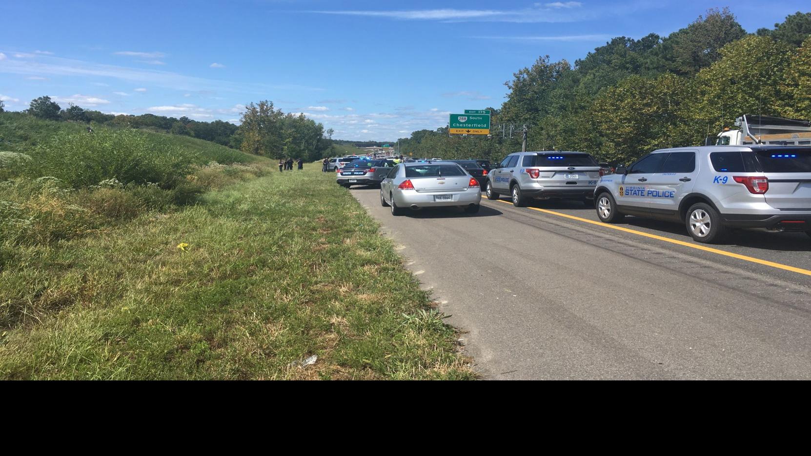 One Dead In Police Pursuit Of Chesterfield Bank Robbery Suspects