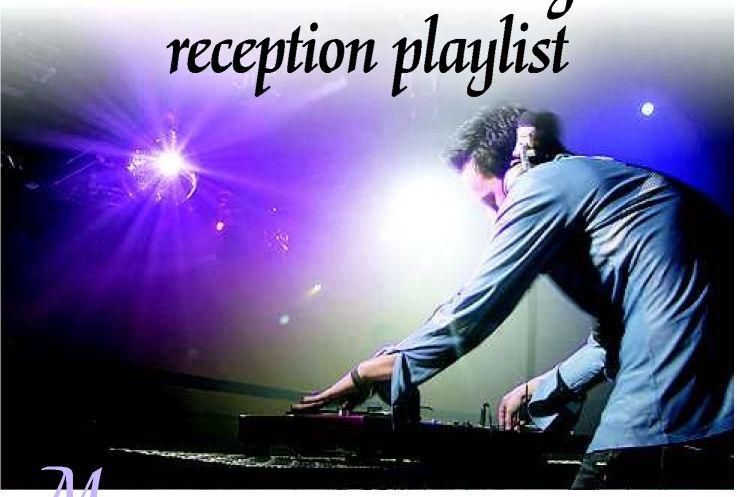 create a wedding reception playlist