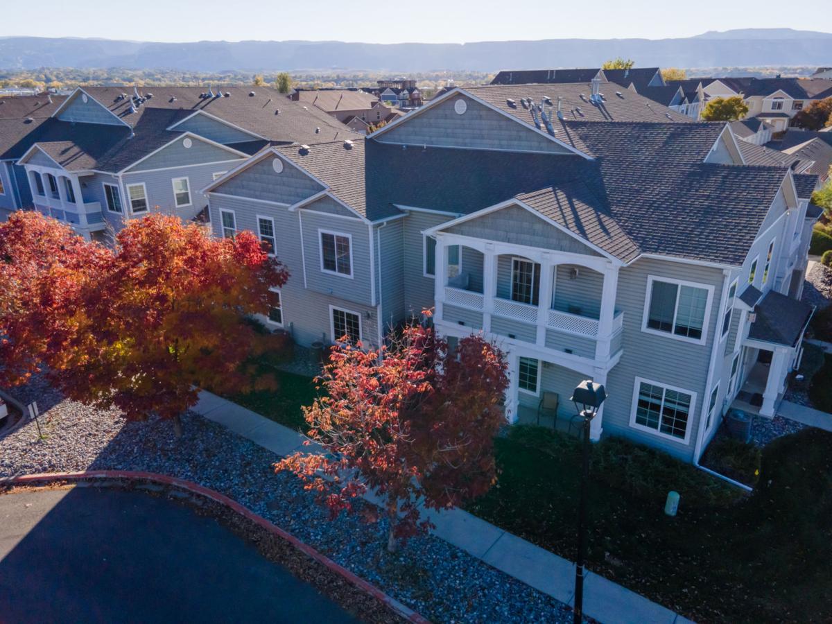 Aerial Drone View Of Condominiums