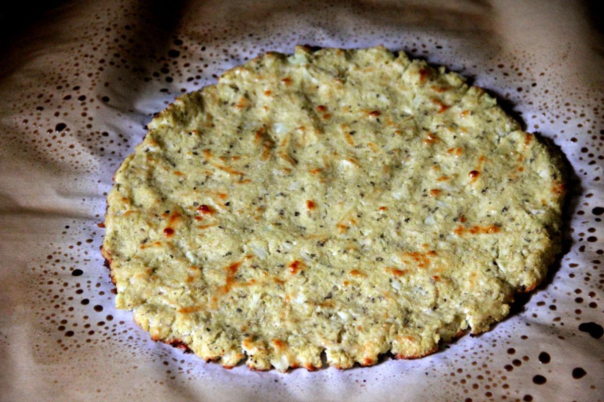 Recipe Cauliflower Pizza Crust with Goat Cheese Food & Drink