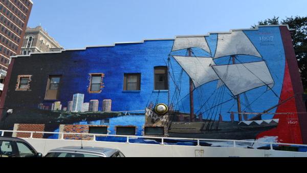 Godspeed Jamestown Mural Richmond Com