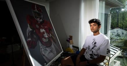 From NFL to college basketball and football stars St Christophers artist Kyan Patel captures athletes in motion From NFL to college basketball and football stars St Christophers artist Kyan Patel captures athletes in motion